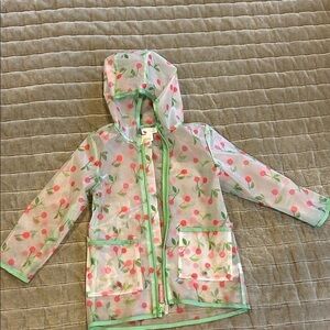 Kids Cherry Print Raincoat